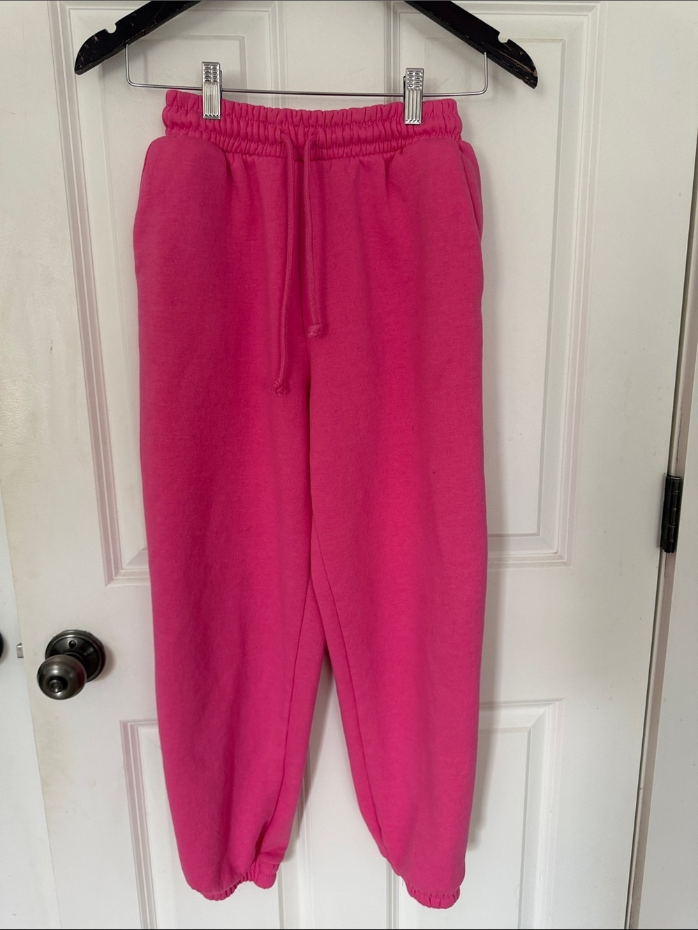 Zara fleece women’s Jogger Sweatpants size small pink